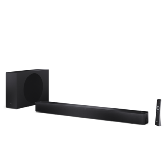 Sharp 2.1 Dolby Atmos/DTS Virtual:X Soundbar with Slim Wireless Subwoofer | HT-SBW310 | 330 W | Bluetooth | Wireless connection Sharp 2.1 Dolby Atmos/DTS Virtual:X Soundbar with Slim Wireless Subwoofer | HT-SBW310 | 330 W | Bluetooth | Wireless connection