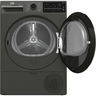 BEKO Dryer Machine | B5T89243M | Energy efficiency class C | Front loading | 9 kg | Heat pump | Digital | Depth 67 cm | Steam fu BEKO Dryer Machine | B5T89243M | Energy efficiency class C | Front loading | 9 kg | Heat pump | Digital | Depth 67 cm | Steam fu