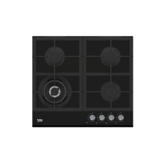BEKO Hob | HILW64235S | Gas | Number of burners/cooking zones 4 | Rotary knobs | Black BEKO Hob | HILW64235S | Gas | Number of burners/cooking zones 4 | Rotary knobs | Black