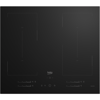 BEKO Hob | HII64720QUF2T | Induction | Number of burners/cooking zones 4 | Touch | Timer | Black BEKO Hob | HII64720QUF2T | Induction | Number of burners/cooking zones 4 | Touch | Timer | Black