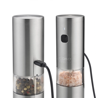 Caso Salt and Pepper Grinder | SpiceDuo | Electric | Housing material Stainless steel | Lithium Caso Salt and Pepper Grinder | SpiceDuo | Electric | Housing material Stainless steel | Lithium