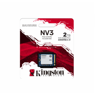 Kingston SSD | NV3 | 2000 GB | SSD form factor M.2 2230 | Solid-state drive interface PCIe 4.0 x4 NVMe | Read speed 6000 MB/s | Kingston SSD | NV3 | 2000 GB | SSD form factor M.2 2230 | Solid-state drive interface PCIe 4.0 x4 NVMe | Read speed 6000 MB/s |