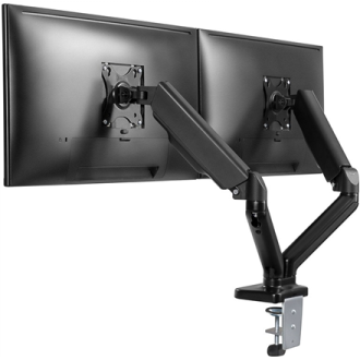 Goobay Desk Mount | Double Monitor Mount with Gas Spring | Swivel, Tilt, Rotation | 17-32 Goobay Desk Mount | Double Monitor Mount with Gas Spring | Swivel, Tilt, Rotation | 17-32