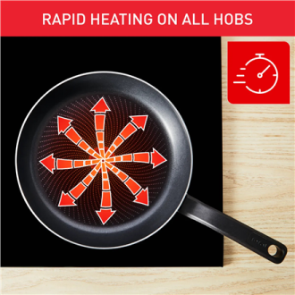 TEFAL Pan | H0560442 | Frying | Diameter 24 cm | Suitable for induction hob | Fixed handle | Black TEFAL Pan | H0560442 | Frying | Diameter 24 cm | Suitable for induction hob | Fixed handle | Black