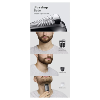 Braun 4-in-1 Grooming Kit | All-in-One Series 3 AIO3500 | Cordless | Number of length steps 14 | Black Braun 4-in-1 Grooming Kit | All-in-One Series 3 AIO3500 | Cordless | Number of length steps 14 | Black
