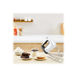 TEFAL | Hand mixer | HT460138 Prep'Mix | 500 W | Hand Mixer | Number of speeds 5 | Turbo mode | White/Grey TEFAL | Hand mixer | HT460138 Prep'Mix | 500 W | Hand Mixer | Number of speeds 5 | Turbo mode | White/Grey