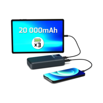 PORT CONNECT External USB-C battery | 20000 mAh | Blue PORT CONNECT External USB-C battery | 20000 mAh | Blue