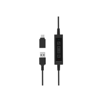 PORT CONNECT | Stereo USB Headphone PRO ON'R 300 | Wired | On-ear | Black | Noise canceling PORT CONNECT | Stereo USB Headphone PRO ON'R 300 | Wired | On-ear | Black | Noise canceling