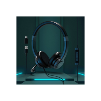 PORT CONNECT | Stereo USB Headphone PRO ON'R 300 | Wired | On-ear | Black | Noise canceling PORT CONNECT | Stereo USB Headphone PRO ON'R 300 | Wired | On-ear | Black | Noise canceling