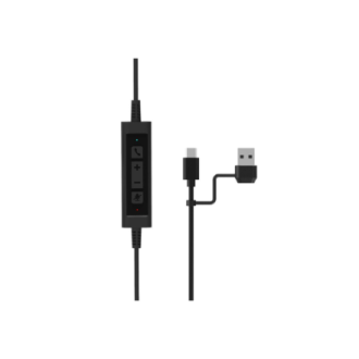 PORT CONNECT | Stereo USB Headphone PRO ON'R 300 | Wired | On-ear | Black | Noise canceling PORT CONNECT | Stereo USB Headphone PRO ON'R 300 | Wired | On-ear | Black | Noise canceling