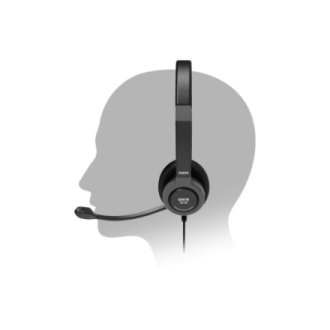 PORT CONNECT | Stereo USB Headphone PRO ON'R 300 | Wired | On-ear | Black | Noise canceling PORT CONNECT | Stereo USB Headphone PRO ON'R 300 | Wired | On-ear | Black | Noise canceling