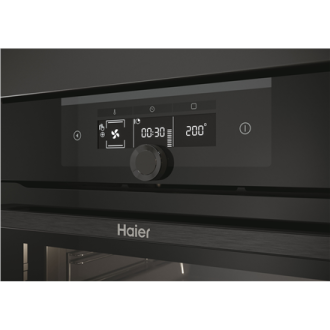 Haier Oven | HWO60SM2F3BH | 70 L | Electric | Hydrolytic | Electronic | Height 59.5 cm | Width 59.5 cm | Black Haier Oven | HWO60SM2F3BH | 70 L | Electric | Hydrolytic | Electronic | Height 59.5 cm | Width 59.5 cm | Black