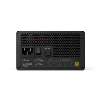 Fractal Design Power Supply, Black | Ion 3 Gold | 750 W Fractal Design Power Supply, Black | Ion 3 Gold | 750 W