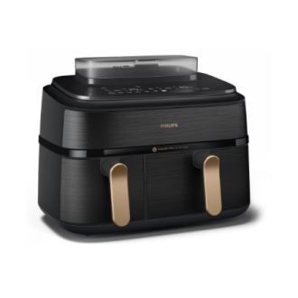 Philips Dual Steam Air Fryer | NA552/00 5000 Series | Power 2750 W | Capacity 9 L | RapidAir Plus | Black Philips Dual Steam Air Fryer | NA552/00 5000 Series | Power 2750 W | Capacity 9 L | RapidAir Plus | Black