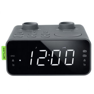 Muse Dual Alarm Clock Radio | M-17 LG | Alarm function | AUX in Muse Dual Alarm Clock Radio | M-17 LG | Alarm function | AUX in