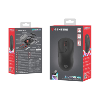Genesis Zircon XIII Custom | Gaming Mouse | Wireless | 2.4 GHz, USB | Black Genesis Zircon XIII Custom | Gaming Mouse | Wireless | 2.4 GHz, USB | Black