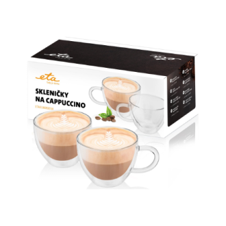 ETA | Cappuccino glasses | ETA518092010 | For coffee | 2 pc(s) | Dishwasher proof ETA | Cappuccino glasses | ETA518092010 | For coffee | 2 pc(s) | Dishwasher proof