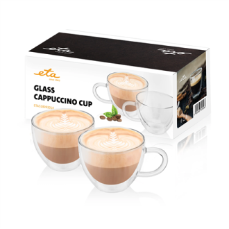 ETA | Cappuccino glasses | ETA518092010 | For coffee | 2 pc(s) | Dishwasher proof ETA | Cappuccino glasses | ETA518092010 | For coffee | 2 pc(s) | Dishwasher proof