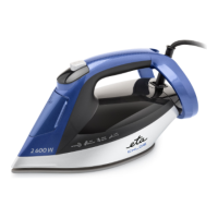 ETA Steam Iron | ETA227690000 Chloe | Steam Iron | 2600 W | Water tank capacity 350 ml | Continuous steam 40 g/min | Silver/Blue ETA Steam Iron | ETA227690000 Chloe | Steam Iron | 2600 W | Water tank capacity 350 ml | Continuous steam 40 g/min | Silver/Blue