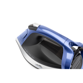 ETA Steam Iron | ETA227690000 Chloe | Steam Iron | 2600 W | Water tank capacity 350 ml | Continuous steam 40 g/min | Silver/Blue ETA Steam Iron | ETA227690000 Chloe | Steam Iron | 2600 W | Water tank capacity 350 ml | Continuous steam 40 g/min | Silver/Blue