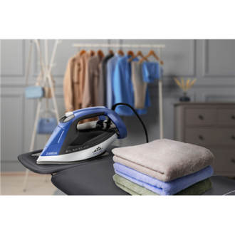 ETA Steam Iron | ETA227690000 Chloe | Steam Iron | 2600 W | Water tank capacity 350 ml | Continuous steam 40 g/min | Silver/Blue ETA Steam Iron | ETA227690000 Chloe | Steam Iron | 2600 W | Water tank capacity 350 ml | Continuous steam 40 g/min | Silver/Blue
