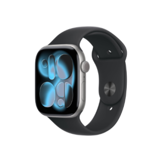 Apple Watch Series 11 GPS + Cellular 46mm Space Grey Aluminium Case with Black Sport Band - M/L | Apple Apple Watch Series 11 GPS + Cellular 46mm Space Grey Aluminium Case with Black Sport Band - M/L | Apple