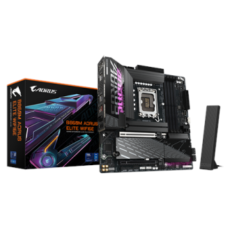 Gigabyte B860M AORUS ELITE WIFI6E | Processor family Intel | Processor socket LGA1851 | DDR5 | Supported hard disk drive interfa Gigabyte B860M AORUS ELITE WIFI6E | Processor family Intel | Processor socket LGA1851 | DDR5 | Supported hard disk drive interfa