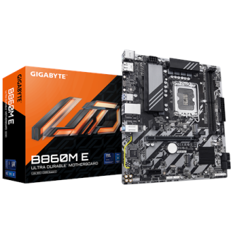 Gigabyte B860M E | Processor family Intel | Processor socket LGA1851 | DDR5 | Supported hard disk drive interfaces SATA, M.2 | N Gigabyte B860M E | Processor family Intel | Processor socket LGA1851 | DDR5 | Supported hard disk drive interfaces SATA, M.2 | N