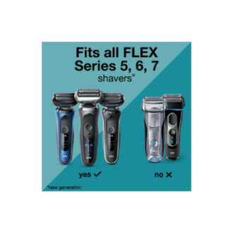 Braun 74S Shaver Replacement Head Series 7, Silver Braun 74S Shaver Replacement Head Series 7, Silver
