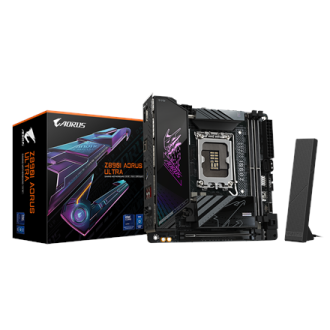 Gigabyte Z890I AORUS ULTRA | Processor family Intel | Processor socket LGA1851 | DDR5 | Supported hard disk drive interfaces M.2 Gigabyte Z890I AORUS ULTRA | Processor family Intel | Processor socket LGA1851 | DDR5 | Supported hard disk drive interfaces M.2