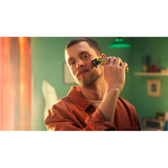 Philips Shaver | QP2734/23 OneBlade 360 | Operating time (max) 60 min | Wet & Dry | Lithium Ion | Green/Gray Philips Shaver | QP2734/23 OneBlade 360 | Operating time (max) 60 min | Wet & Dry | Lithium Ion | Green/Gray