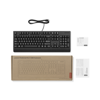 Lenovo Preferred Pro II USB Keyboard-US Euro | Keyboard | Wired | US Euro | Black Lenovo Preferred Pro II USB Keyboard-US Euro | Keyboard | Wired | US Euro | Black