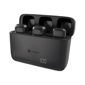 Natec | Hopper Lavier Mobile Microphone USB-C, 2 pcs | Black | Noise reduction Natec | Hopper Lavier Mobile Microphone USB-C, 2 pcs | Black | Noise reduction