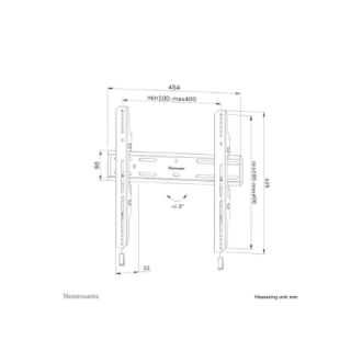 Neomounts Wall mount | WL30S-850BL14 TV mount | Micro adjustment | 32-75 Neomounts Wall mount | WL30S-850BL14 TV mount | Micro adjustment | 32-75