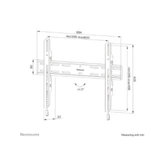 Neomounts Wall mount | WL30S-850BL16 TV mount | Micro adjustment | 42-86 Neomounts Wall mount | WL30S-850BL16 TV mount | Micro adjustment | 42-86