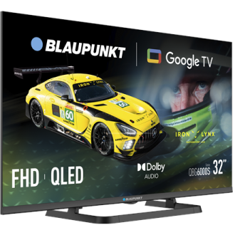 Blaupunkt QLED TV | 32QBG6000S | 32 | Smart TV | Google TV | Black Blaupunkt QLED TV | 32QBG6000S | 32 | Smart TV | Google TV | Black