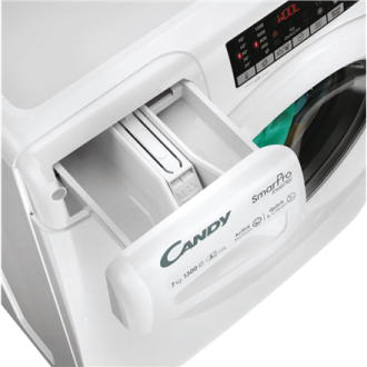 Candy | Washing machine | CO4 374TWM6/1-S | Energy efficiency class A | Front loading | Washing capacity 7 kg | 1300 RPM | Depth Candy | Washing machine | CO4 374TWM6/1-S | Energy efficiency class A | Front loading | Washing capacity 7 kg | 1300 RPM | Depth