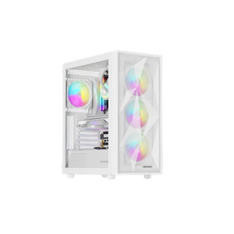 Genesis Gaming PC Case | Diaxid 605 ARGB | Midi Tower | White Genesis Gaming PC Case | Diaxid 605 ARGB | Midi Tower | White