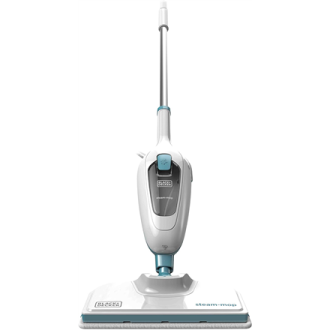 BLACK & DECKER Steam mop | FSM13E1-QS | Power 1300 W | Water tank capacity 0.38 L | White BLACK & DECKER Steam mop | FSM13E1-QS | Power 1300 W | Water tank capacity 0.38 L | White