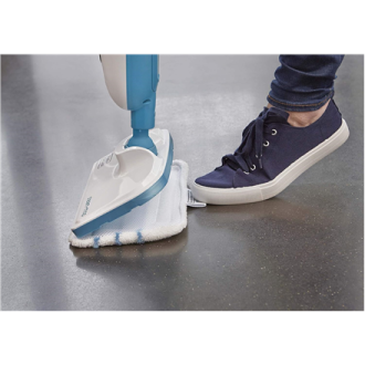 BLACK & DECKER Steam mop | FSM13E1-QS | Power 1300 W | Water tank capacity 0.38 L | White BLACK & DECKER Steam mop | FSM13E1-QS | Power 1300 W | Water tank capacity 0.38 L | White
