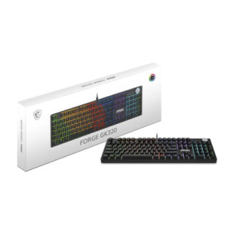 MSI FORGE GK320 RED US | Gaming keyboard | Wired | US | Mechanical RED Switches MSI FORGE GK320 RED US | Gaming keyboard | Wired | US | Mechanical RED Switches