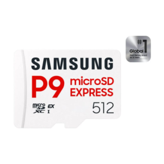Samsung P9 Express | 512 GB | microSD | Flash memory class U3, V30, A1 Samsung P9 Express | 512 GB | microSD | Flash memory class U3, V30, A1