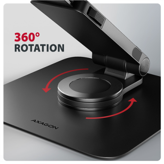 AXAGON STND-LRB stand with 360 rotation for laptops and tablets | Adjustable Height, Angle | 10-17.3 AXAGON STND-LRB stand with 360 rotation for laptops and tablets | Adjustable Height, Angle | 10-17.3