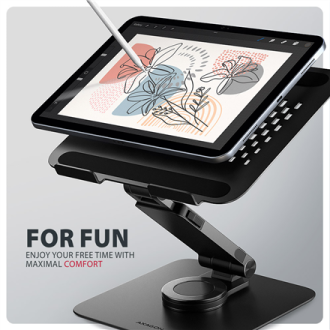 AXAGON STND-LRB stand with 360 rotation for laptops and tablets | Adjustable Height, Angle | 10-17.3 AXAGON STND-LRB stand with 360 rotation for laptops and tablets | Adjustable Height, Angle | 10-17.3