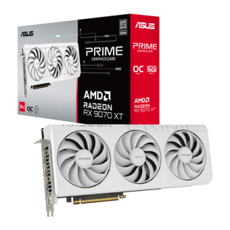 Asus Prime Radeon RX 9070 XT White OC Edition 16GB GDDR6 | AMD | 16 GB | Radeon RX 9070 XT | GDDR6 | HDMI ports quantity 1 | PCI Asus Prime Radeon RX 9070 XT White OC Edition 16GB GDDR6 | AMD | 16 GB | Radeon RX 9070 XT | GDDR6 | HDMI ports quantity 1 | PCI