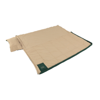 Outwell Contour Prime Green | Sleeping Bag | 220 x 85 cm | Temperature -13 to 16 C | 2-way L-shape open-end with auto lock