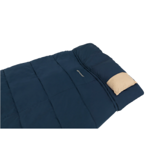 Outwell Contour Lux XL | Sleeping Bag | 220 x 105 cm | 2-way L-shape open-end with auto lock Outwell Contour Lux XL | Sleeping Bag | 220 x 105 cm | 2-way L-shape open-end with auto lock