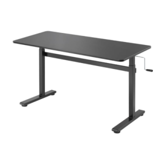 Manually adjustable sit-stand desk EO0027 | 70-117 cm | Maximum load weight 40 kg | Black Manually adjustable sit-stand desk EO0027 | 70-117 cm | Maximum load weight 40 kg | Black