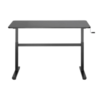 Manually adjustable sit-stand desk EO0027 | 70-117 cm | Maximum load weight 40 kg | Black Manually adjustable sit-stand desk EO0027 | 70-117 cm | Maximum load weight 40 kg | Black