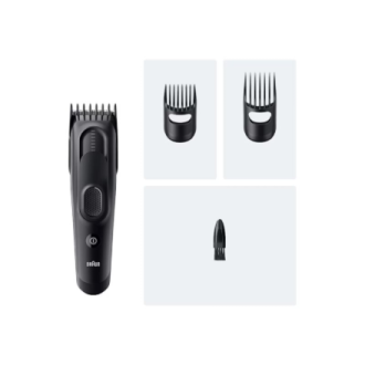 Braun Hair Clipper | HC5530 Series 5 | Cordless | Number of length steps 17 | Black Braun Hair Clipper | HC5530 Series 5 | Cordless | Number of length steps 17 | Black